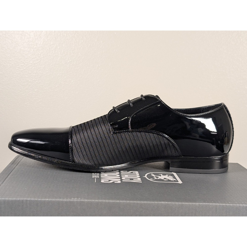 Stacy Adams Pharaoh Oxford Cap Toe Men's 13 WIDE Black Dress Shoes 25530-001 - Picture 7 of 10